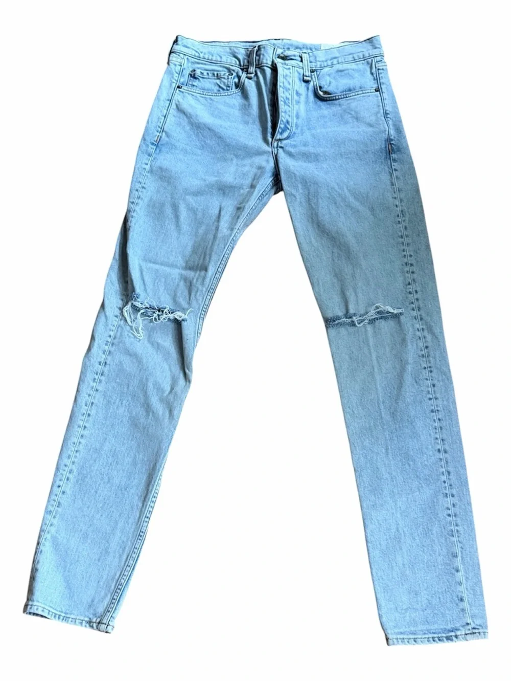 Rag & Bone Fit 1 Extra Slim Jasper Wholes Distressed Jeans – Size 32 – Like New